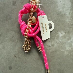 Natasha Couture Vibrant Pink and Gold Key Holder
